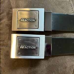 Two Kenneth Cole reaction belts,